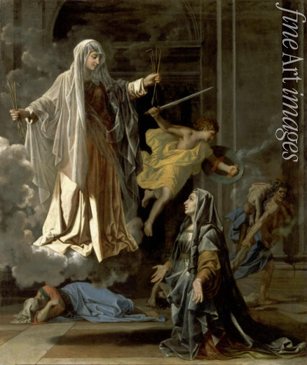 Poussin Nicolas - The Vision of Saint Frances of Rome