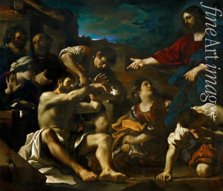 Guercino - Die Auferweckung des Lazarus