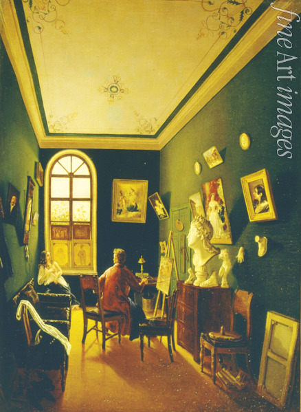 Russischer Meister - Atelier des Malers