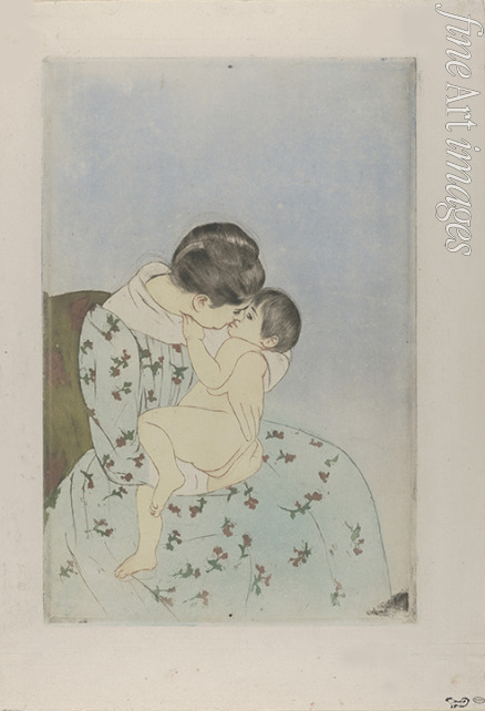 Cassatt Mary - Kuss der Mutter
