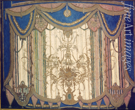 Golovin Alexander Yakovlevich - Design of curtain for the theatre play The Masquerade by M. Lermontov