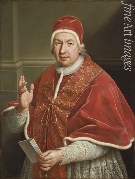 Anonymous - Portrait of the Pope Benedict XIV (1675-1758)
