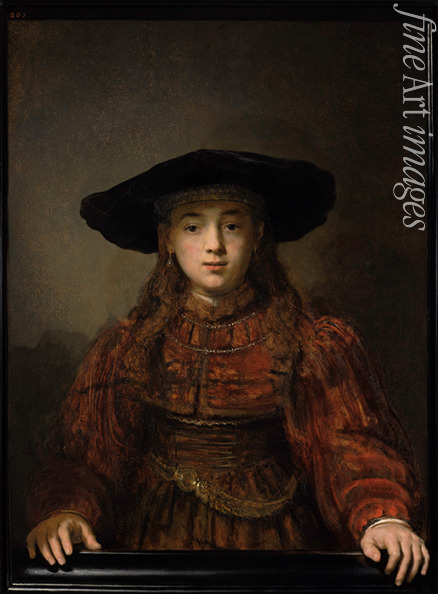 Rembrandt van Rhijn - The Girl in a Picture Frame (The Jewish Bride)