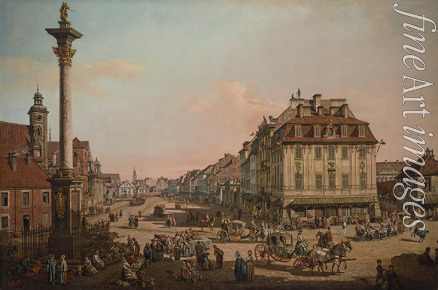 Bellotto Bernardo - View of Krakowskie Przedmiescie and Sigismund's Column