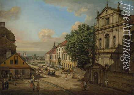 Bellotto Bernardo - Die Birgittenkirche und Arsenal in Warschau