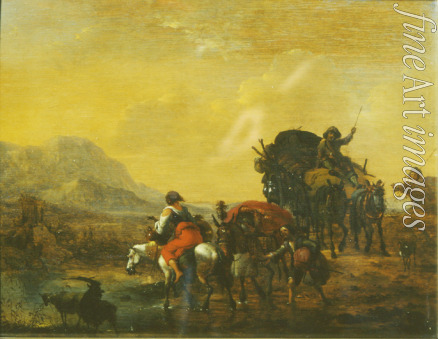 Berchem Nicolaes (Claes) Pietersz der Ältere - Wagenzug