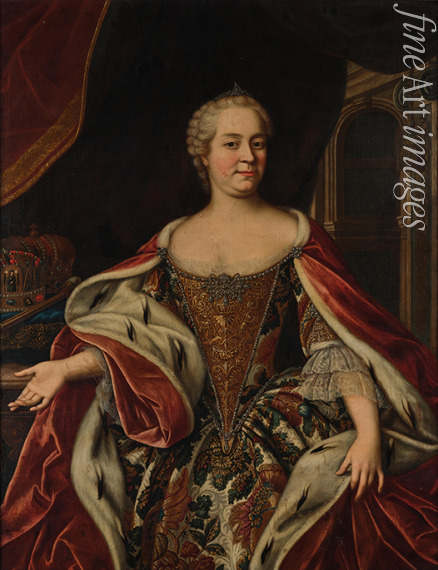 Van Loo Carle - Porträt von Kaiserin Maria Theresia von Österreich (1717-1780)