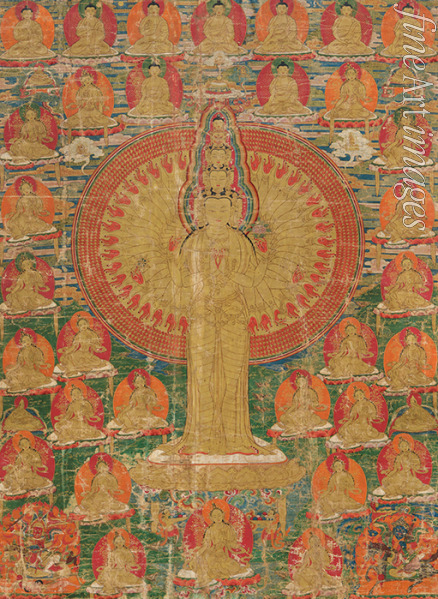 Tibetan culture - Thangka of the thousand-armed Avalokitesvara