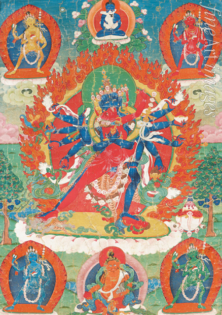 Tibetan culture - Thangka of Chakrasamvara yab yum