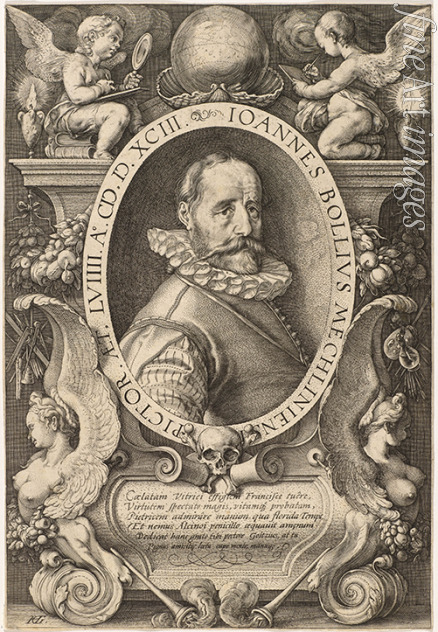 Goltzius Hendrick - Porträt von Künstler Hans Bol (1534-1593)
