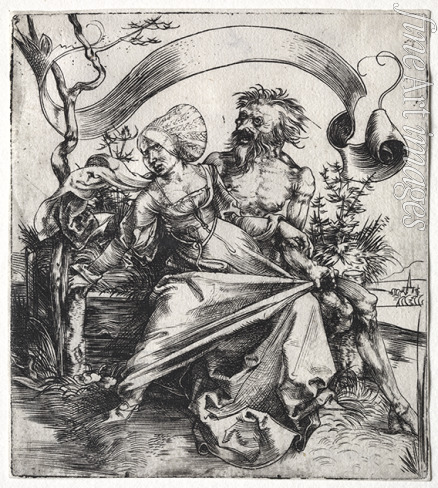 Dürer Albrecht - Junge Frau, vom Tode bedroht. (Der Gewalttätige)
