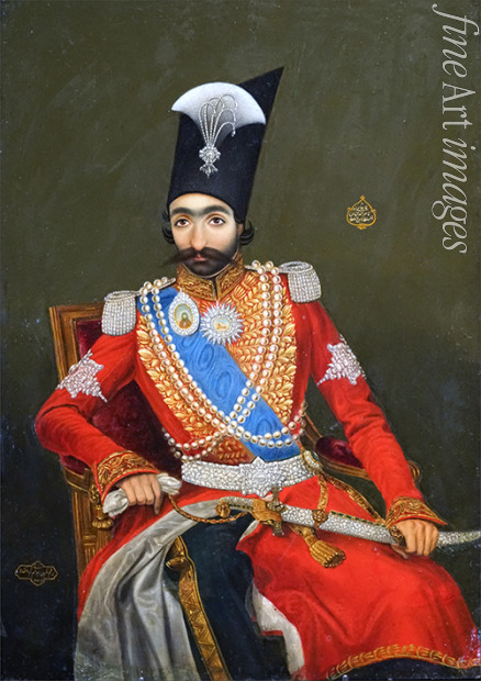 Kirmanshahi Bahram - Portrait of Nasser al-Din Shah Qajar (1831-1896), Shahanshah of Persia
