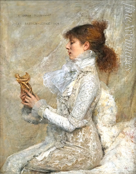 Bastien-Lepage Jules - Porträt der Schauspielerin Sarah Bernhardt (1844-1923)