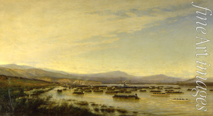 Bogoljubow Alexei Petrowitsch - Russische Armee überquert die Donau im Juni 1877