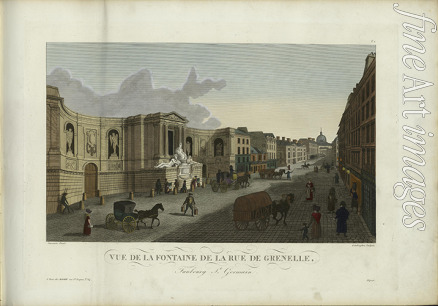 Courvoisier-Voisin Henri - Vue de la fontaine de la rue de Grenelle faubourg Saint-Germain
