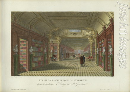 Courvoisier-Voisin Henri - Vue de la bibliothèque du Panthéon, dans la ci-devant abbaye de Sainte-Geneviève