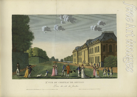 Courvoisier-Voisin Henri - Vue du château de Meudon, prise du côté du jardin