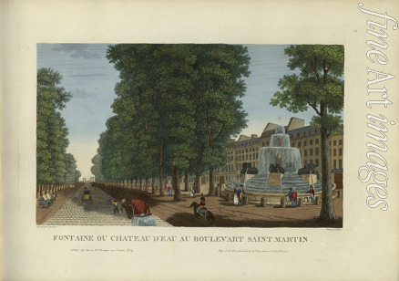 Courvoisier-Voisin Henri - Fontaine ou château d'eau au boulevart Saint-Martin