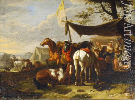 Bloemen Jan Frans van - A Cavalry Camp