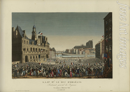 Courvoisier-Voisin Henri - Son Altesse Royale Monseigneur le duc d'Orléans, lieutenant général du royaume, se rendant à l'Hôtel de ville le 31 juillet 1830