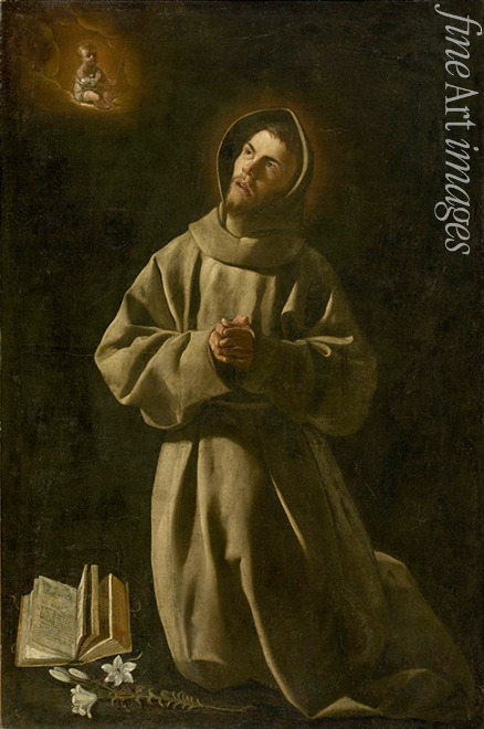Zurbarán Francisco de - The Apparition of the Infant Jesus to Saint Anthony of Padua
