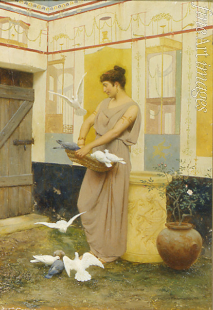 Bakalowicz Stepan Vladislavovich - Woman With Doves
