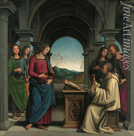Perugino - Das Wunder des heiligen Bernard