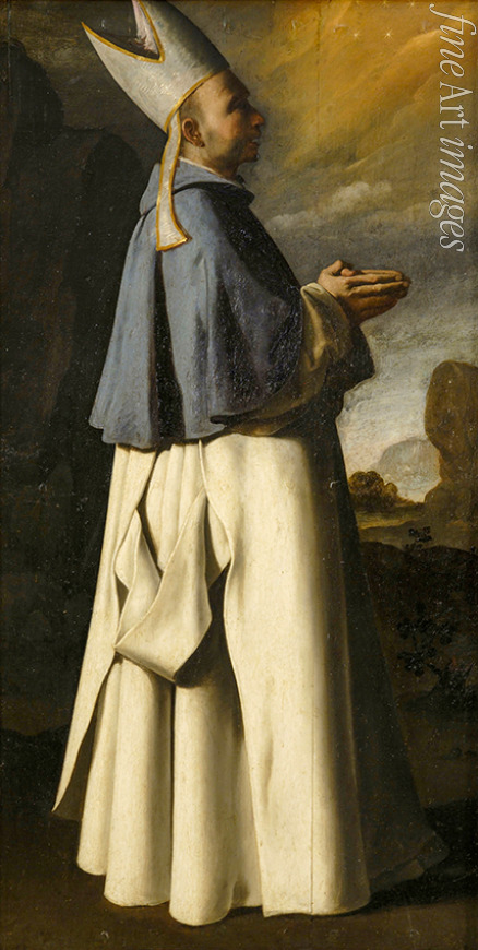 Zurbarán Francisco de - Der Heilige Hugo von Grenoble