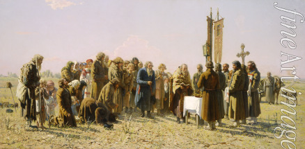 Mjasojedow Grigori Grigorjewitsch - Gottesdienst während einer Dürre