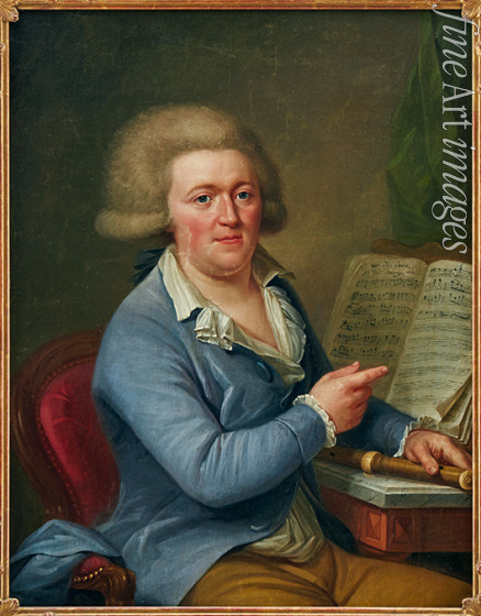 Wertmüller Adolf Ulrik - Porträt von Komponist Francesco Antonio Uttini (1723-1795) 