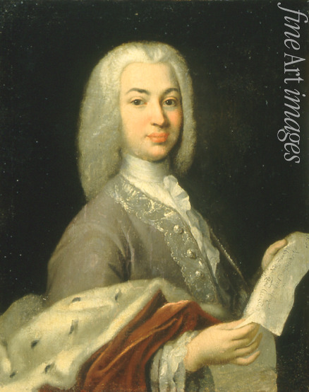 Unbekannter Meister des 18. Jhs. - Porträt des Dichters Fürsten Antioch Kantemir (1708-1744)