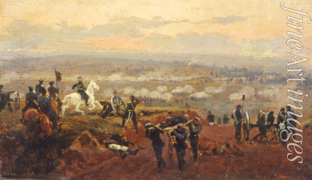 Dmitriev-Orenburgsky Nikolai Dmitrievich - Attack on the green Hills
