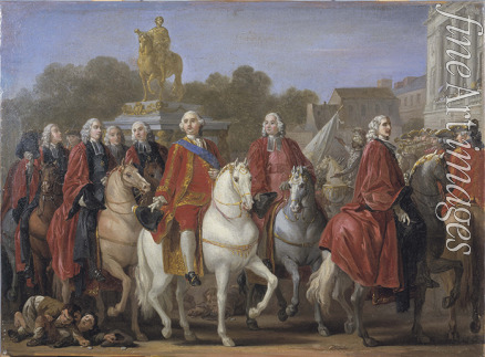 Vien Joseph Marie - Einweihung der Statue Ludwigs XV. auf dem gleichnamigen Platz in Paris am 20. Juni 1763