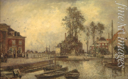 Jongkind Johan Barthold - A canal embankment