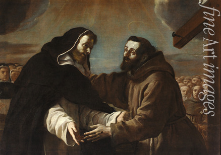 Preti Mattia - Das Treffen des Heiligen Franziskus mit dem Heiligen Dominikus