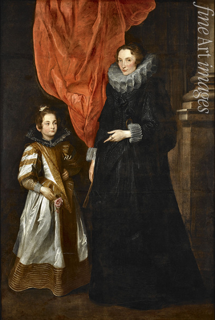 Dyck Sir Anthony van - Portrait of Geronima Brìgnole Sale with her daughter Maria Aurelia