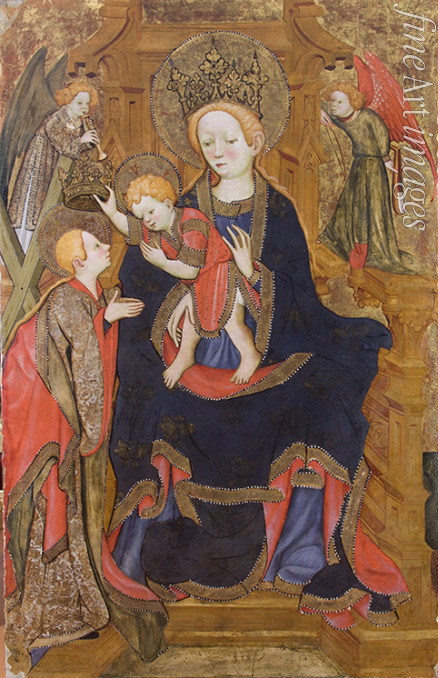 Mates Joan (Juan) - Thronende Madonna mit Kind, die heilige Eulalia krönend