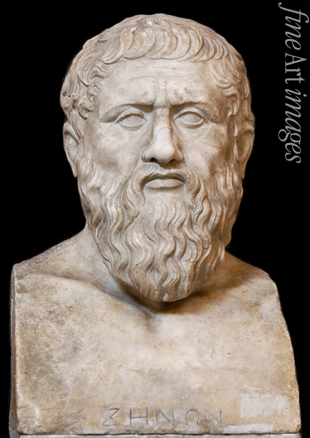Römische Antike Kunst Klassische Skulptur - Platon (Römische Kopie nach griechischem Original)