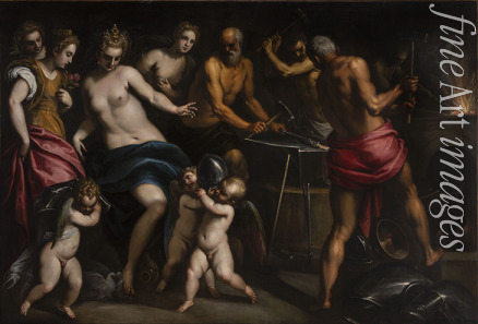 Palma il Giovane Jacopo der Jüngere - Besuch der Venus in der Schmiede des Vulkan