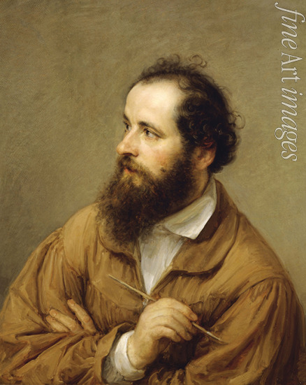 Carnovali Giovanni - Portrait of the painter Giacomo Trécourt (1812-1882) 
