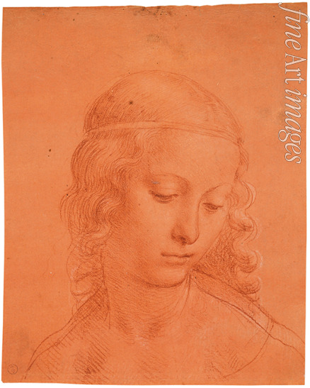 Leonardo da Vinci - Kopf eines Mädchens