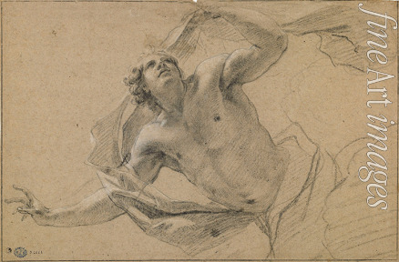 Vouet Simon - Study for the figure of Zephyr