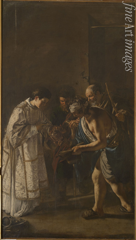 Serodine Giovanni - Heiliger Laurentius verteilt Almosen