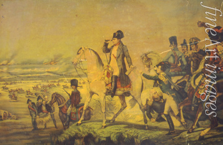 Unbekannter Meister des 19. Jhs. - Napoleon Bonaparte auf dem Schlachtfeld