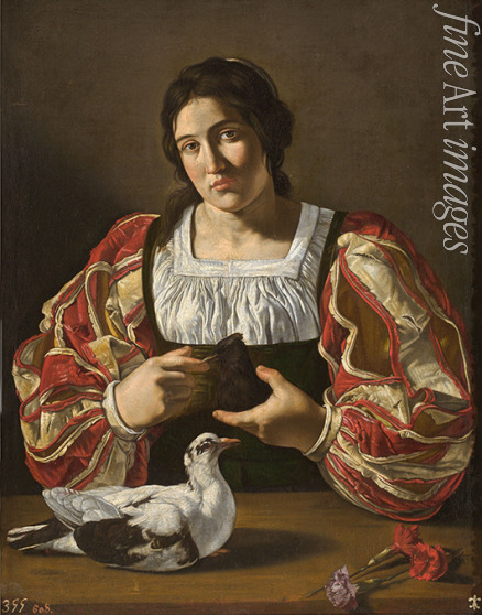 Cecco Bravo (Francesco Montelatici) - Woman with a Dove