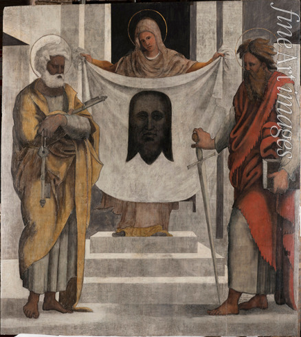 Ugo da Carpi - Veronica between Saints Peter and Paul