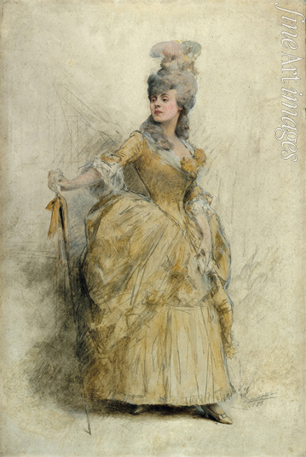 Chartran Théobald - Portrait of the actress Gabrielle Réjane (1856-1920)