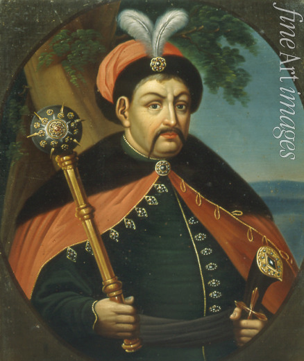 Semljukow Stepan - Porträt des Hetmans der Kosaken Bohdan Chmelnyzkyj (1595-1657)