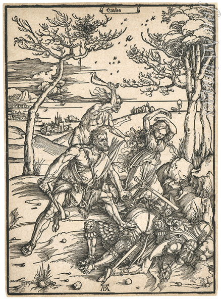 Dürer Albrecht - Hercules (Hercules kills the molannids; Hercules and Cacus)