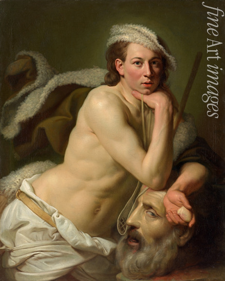 Zoffani Johann - Selbstporträt als David mit dem Haupt Goliaths